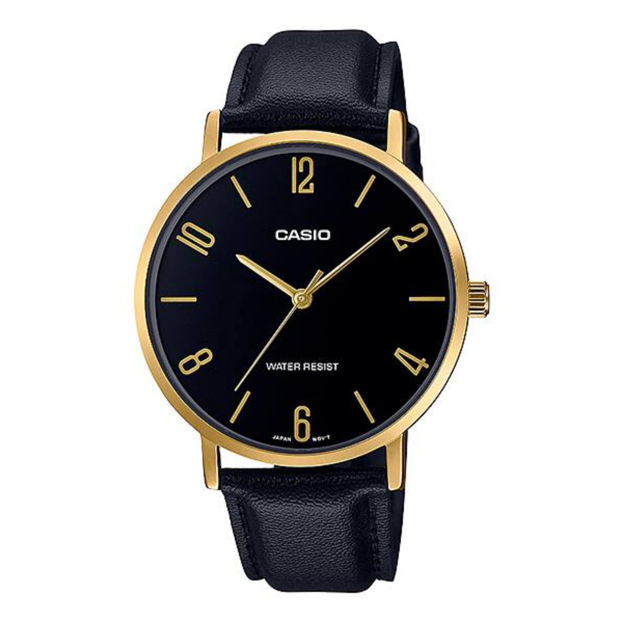 Casio Men's Analog Leather Watch