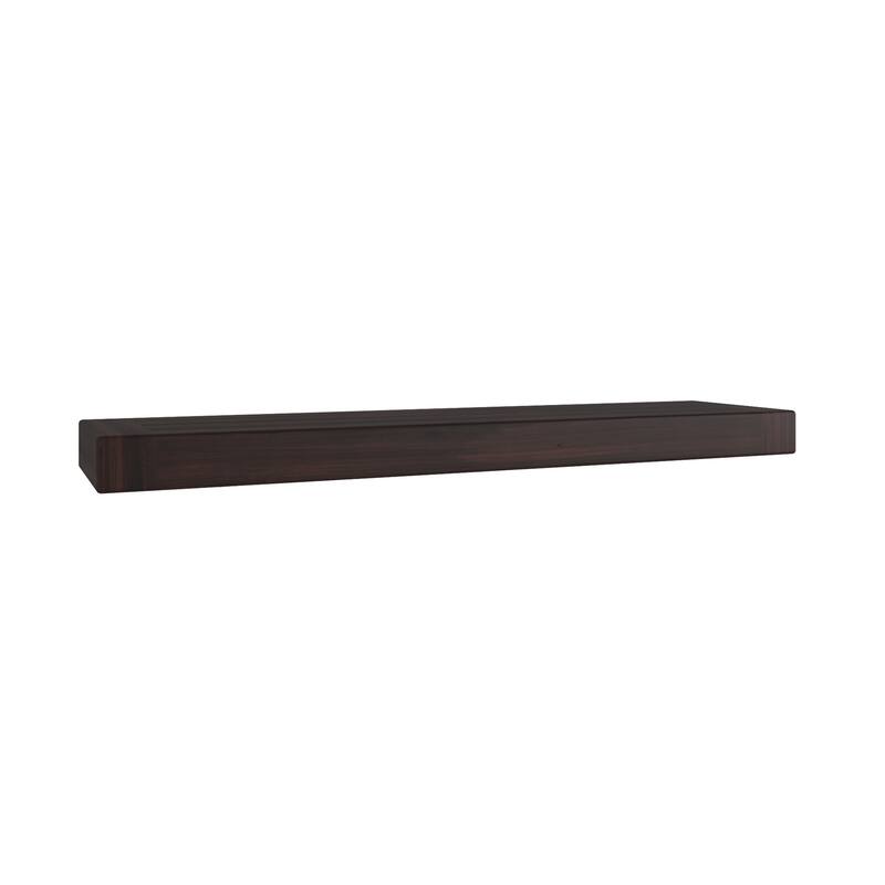 Obi OptiAREA Floating Teak Wall Shelf - Mocha - 24" Wide