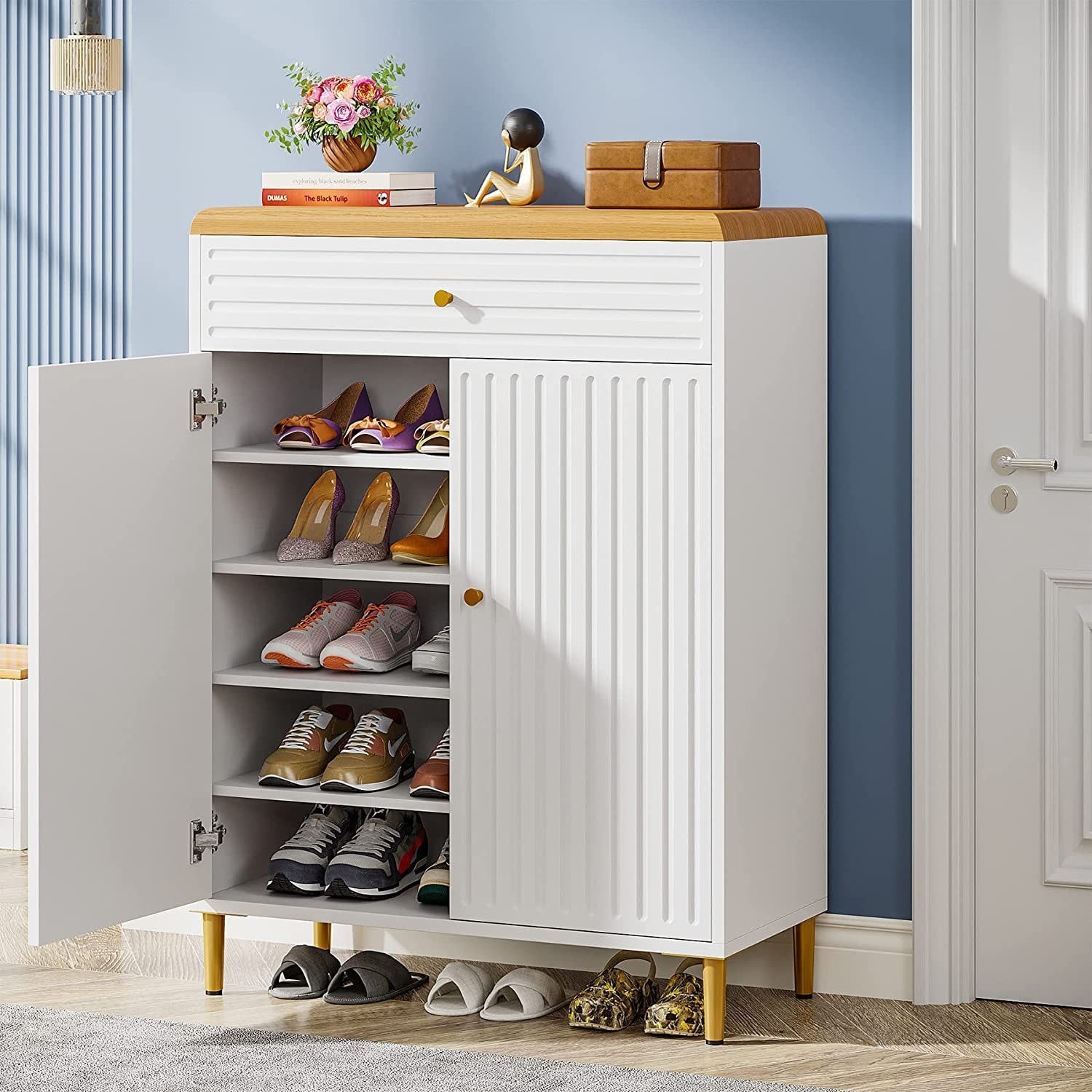 5 tier shoe online cabinet