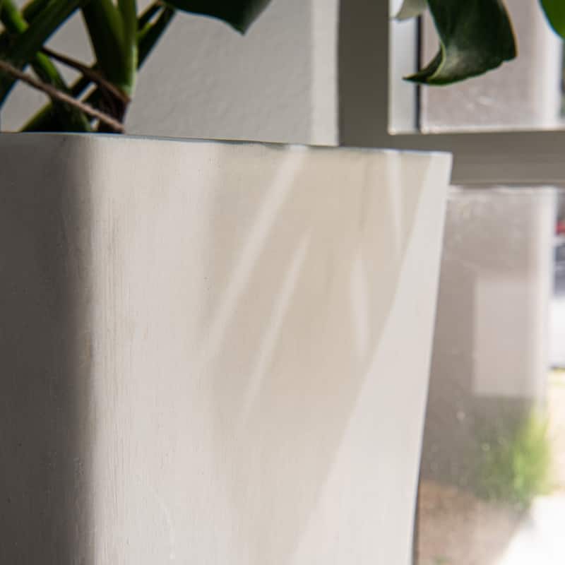 XBrand Modern Square Tapered Planter – 28" or 30" Tall, Indoor & Outdoor Use
