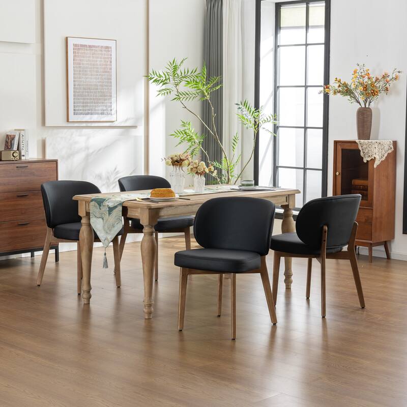 20" x 18.5" Seat Armless Single Dining Chair Modern Upholstered Kitchen Chairs