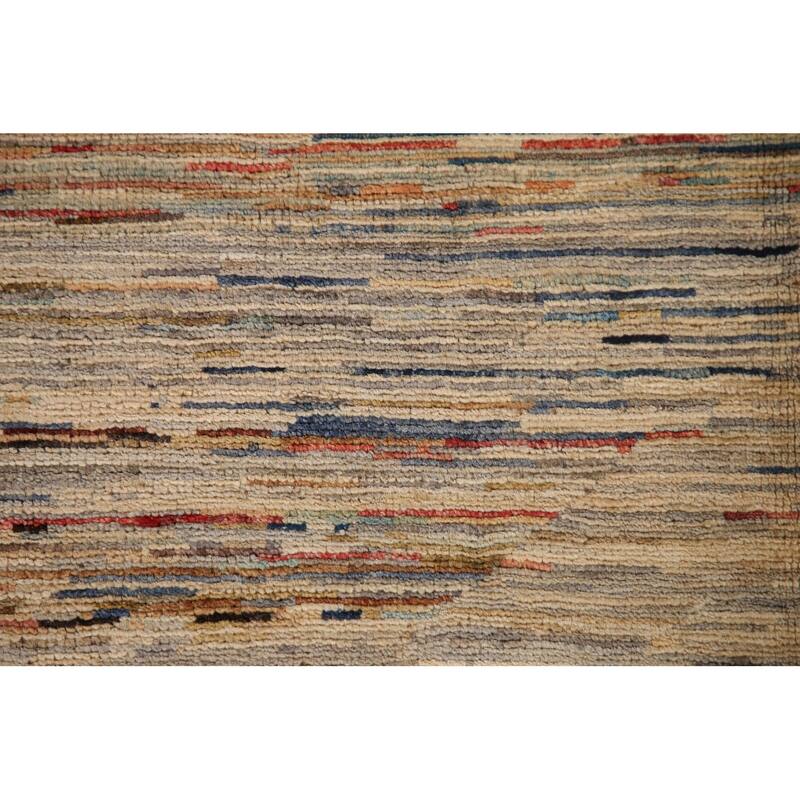 All-Over Gabbeh Kashkoli Oriental Area Rug Hand-knotted Wool Carpet - 4'11" x 6'7"