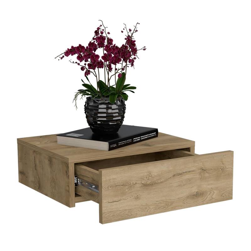 Milano Modern Floating Bedroom Nightstand with Storage Drawer