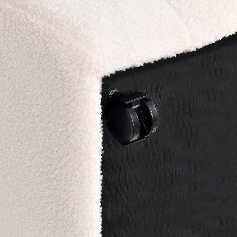 Upholstered Rolling Dining Chair with Casters