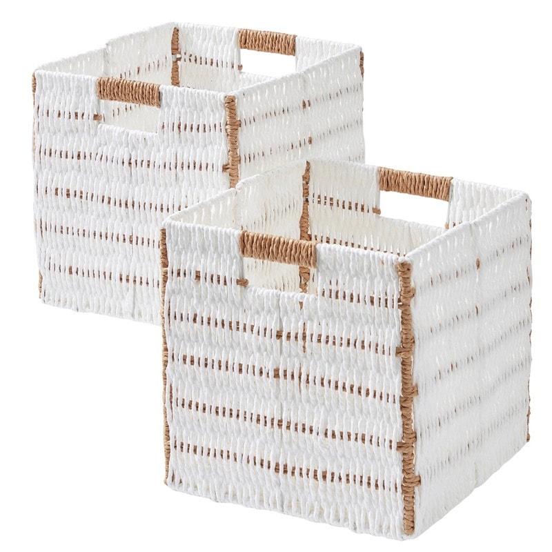 Sorbus Trapezoid Storage Bins (3-pack) Beige