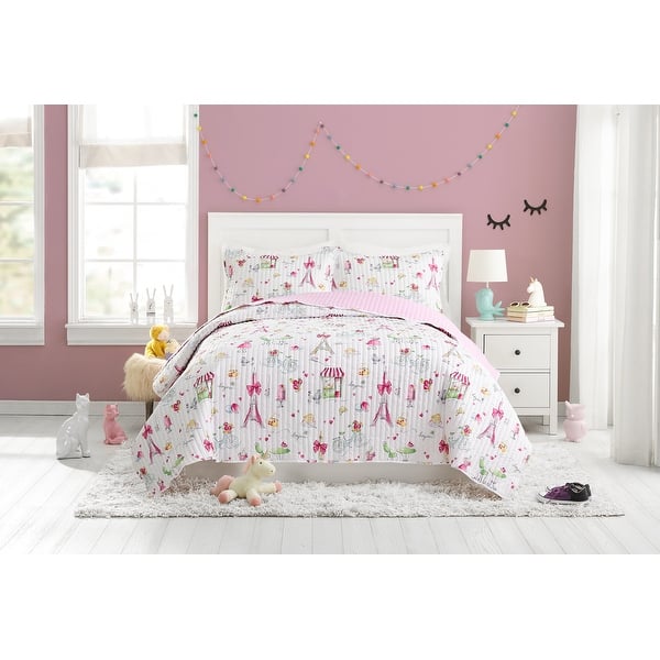 slide 2 of 6, Urban Playground Pretty in Paris Quilt Set