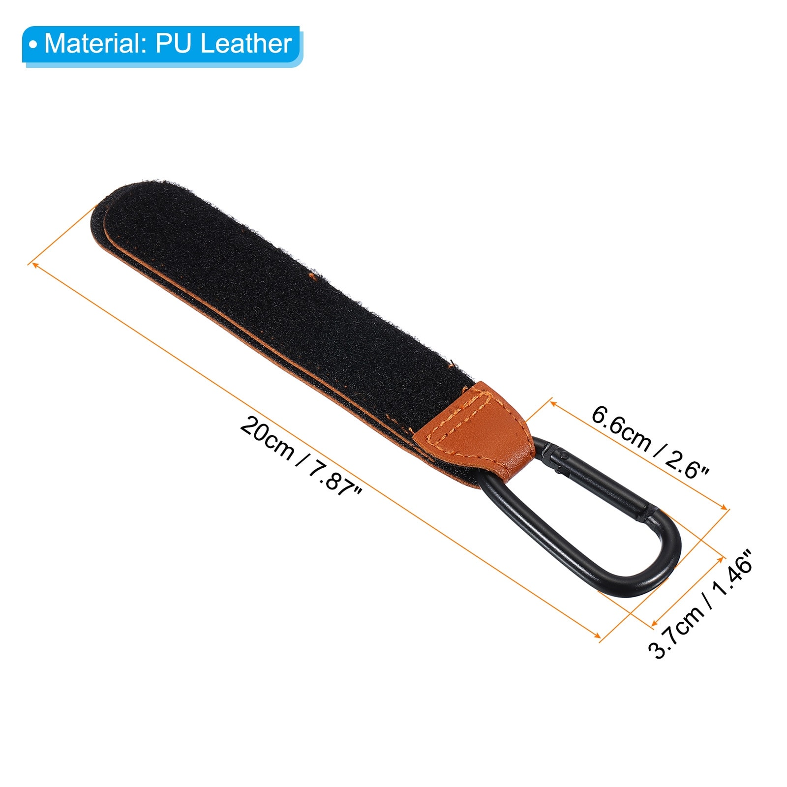 10PCS PU Leather Wall Hooks Wall Hanging Straps Curtain Rod Holder