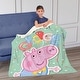preview thumbnail 20 of 52, Hasbro Peppa Pig Silk Touch Sherpa Throw Blanket
