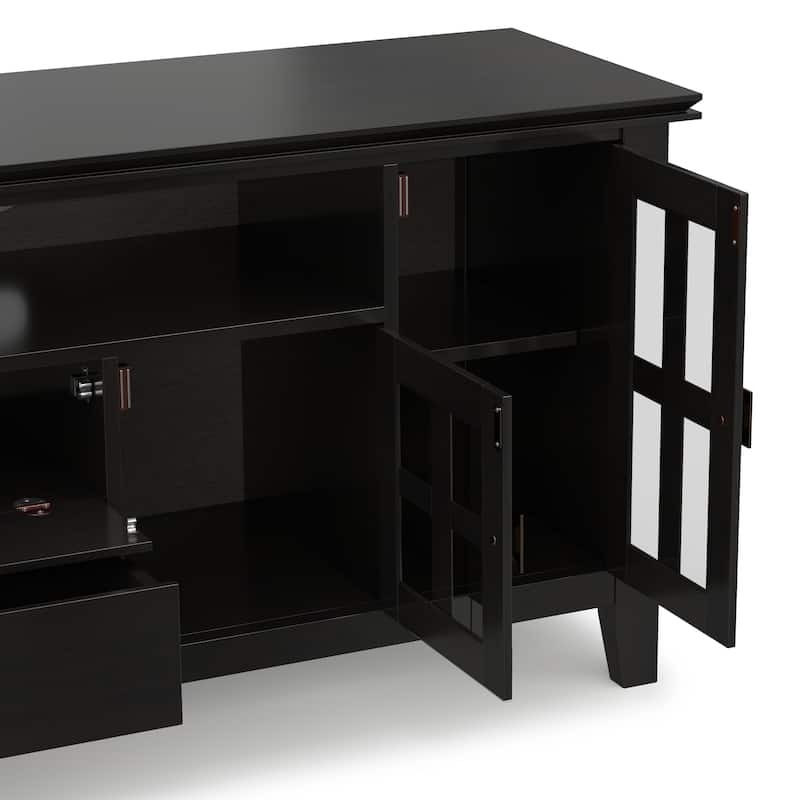 WYNDENHALL Stratford SOLID WOOD 72" Wide TV Media Stand For TVs up to 80"