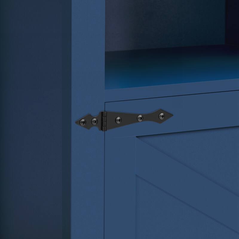 Modern 4-Door Sideboard Buffet with Power Outlets & USB Ports