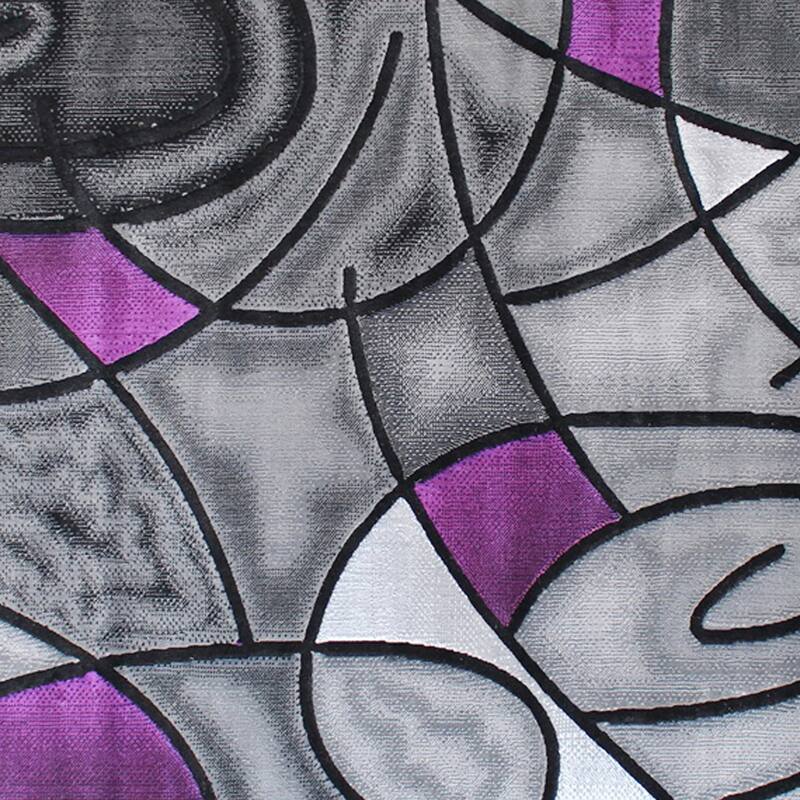 Modern Olefin Accent Area Rug - Abstract Pattern