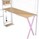 preview thumbnail 12 of 16, Full Metal Loft Bed with Workstation, Wardrobe & LED