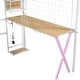 preview thumbnail 12 of 28, Gaming Metal Loft Bed with Built-in Work Station & Wardrobe, Heavy Duty Loft Bed Frame with Storage Staircase and LED Lights