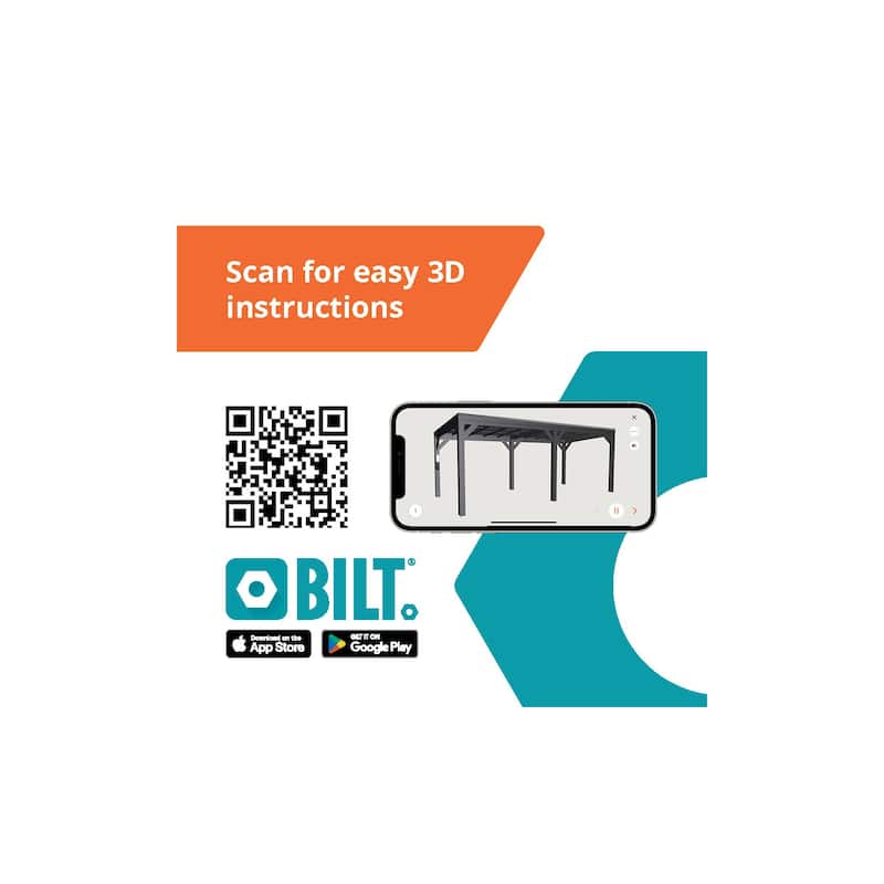 Backyard Discovery Stonebridge 20x9.5' Galvanized Steel Outdoor Gazebo