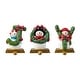 preview thumbnail 2 of 33, Glitzhome Resin Santa Snowman Penguin Gnomes with JOY Christmas Stocking Holders Mantel Ornament(Set of 3) Snowman with JOY