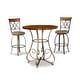preview thumbnail 2 of 1, Linon 3-piece Eden Pub Table Set