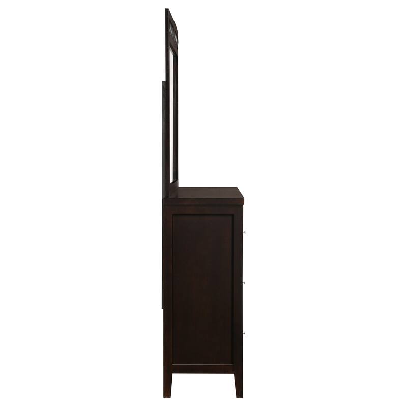 Carlton Contemporary Wood 6-drawer Dresser Cappuccino