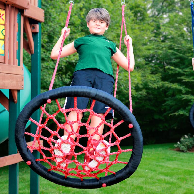 Gorilla Playsets Round Orbit Swing with Nylon Ropes