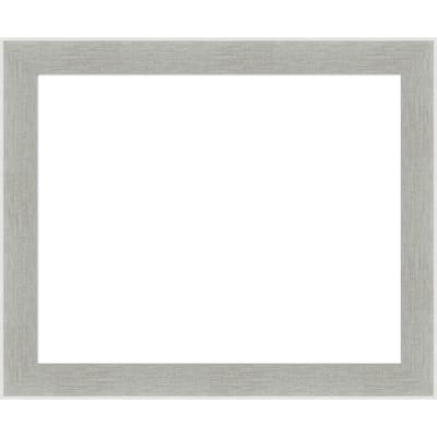 Amanti Art Glam Linen Grey Framed Dry Erase Magnetic Board