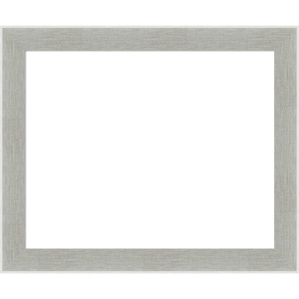 Amanti Art Glam Linen Grey Framed Dry Erase Magnetic Board