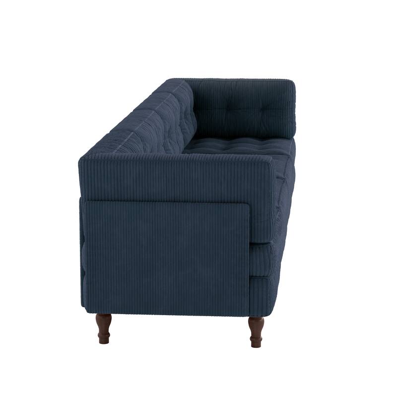 UIXE 4-Piece Corduroy Upholstered Modular Sectional Sofa for Living Room