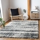preview thumbnail 3 of 14, SAFAVIEH Hudson Shag Aurkene 2-inch Thick Rug 4' x 6' - Ivory/Dark Grey - Rectangle