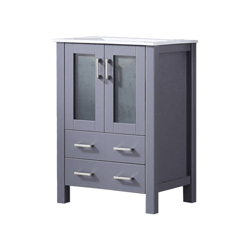 Volez Bath Vanity and White Ceramic Top