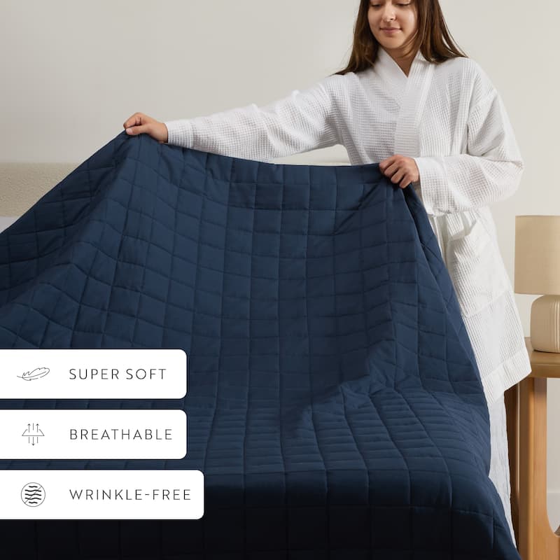 Becky Cameron Premium Ultra Soft Square Quilted Coverlet Set