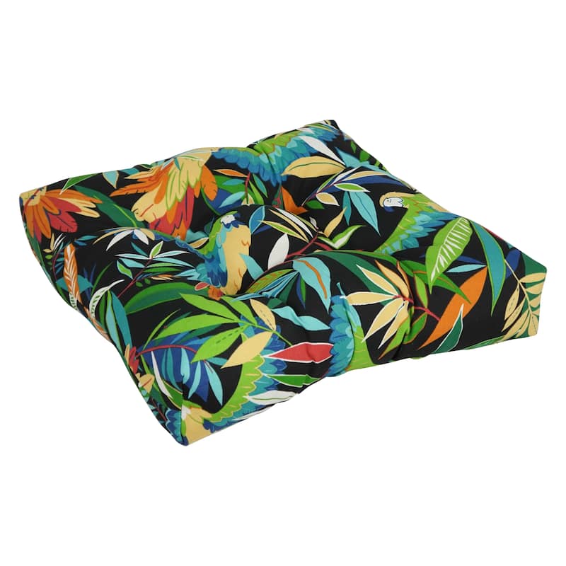 20-inch by 19-inch Indoor/Outdoor Chair Cushion - 20 x 19 - Tucuman Ebony