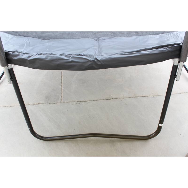 8FT Trampoline with Safety Enclosure Net, Trampoline with Heavy Duty Jumping Mat and Spring Cover Padding for Kids and Adults