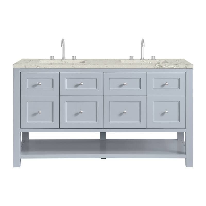 Breckenridge 60" Double Vanity, Serenity Blue - 60D