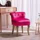 preview thumbnail 1 of 51, Xacobo Modern Velvet Tufted Vanity Stool with Wood Base by HULALA HOME