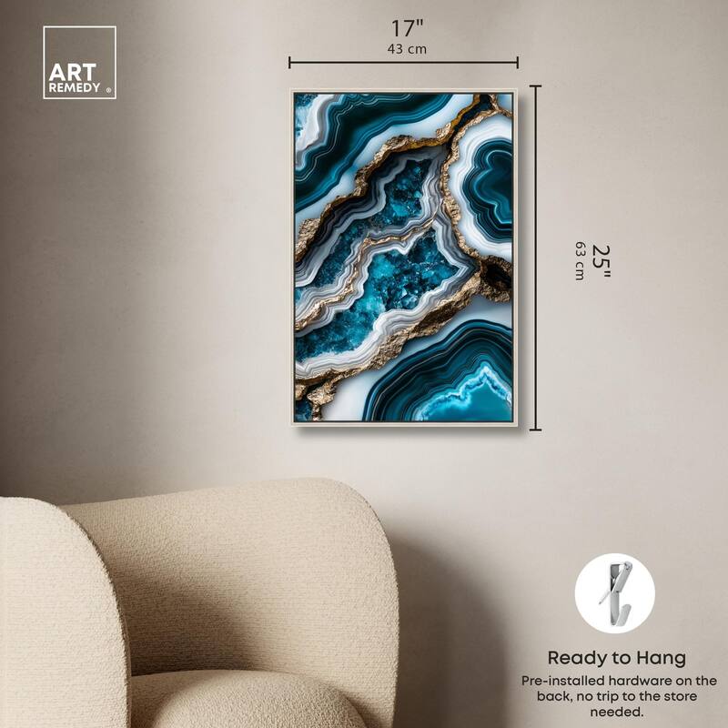 Teal Tides Treasure II Canvas by Art Remedy