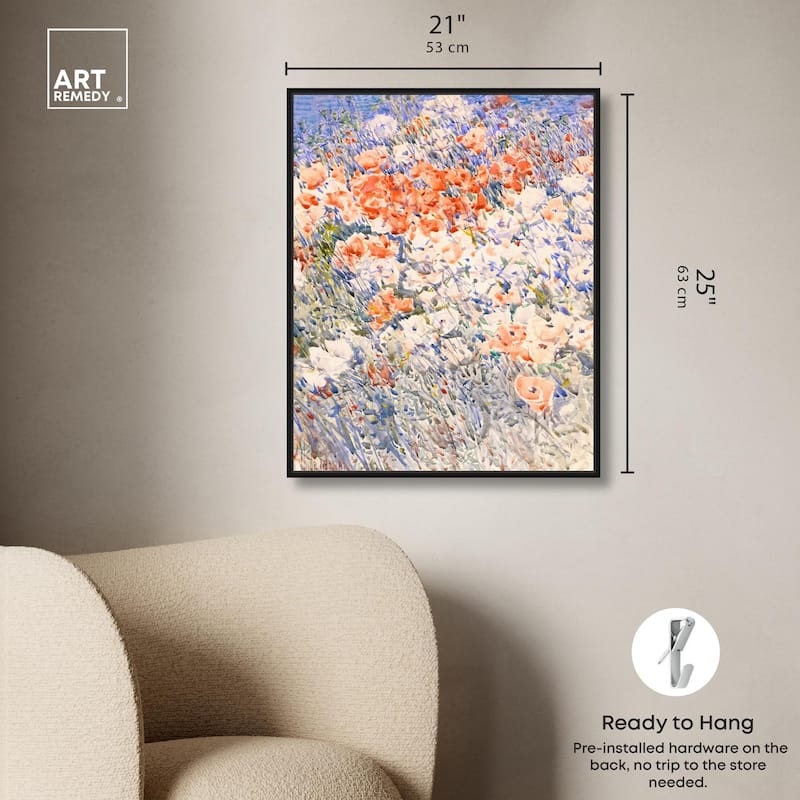 Island Garden by Childe Hassam Canvas by Art Remedy