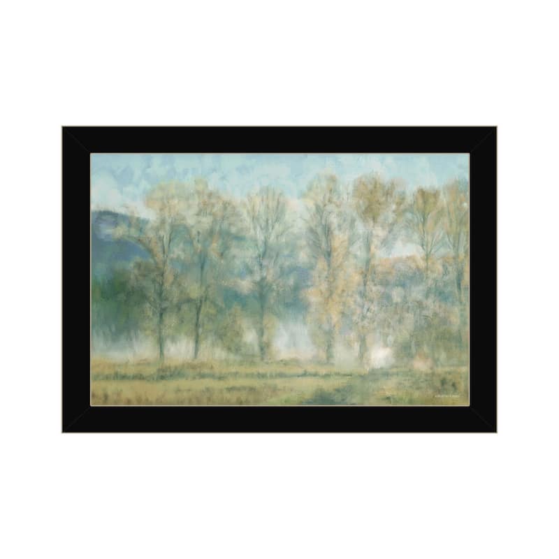 TrendyDecor4U "Peaceful Tree Line of Nature" Framed Print Wall Art