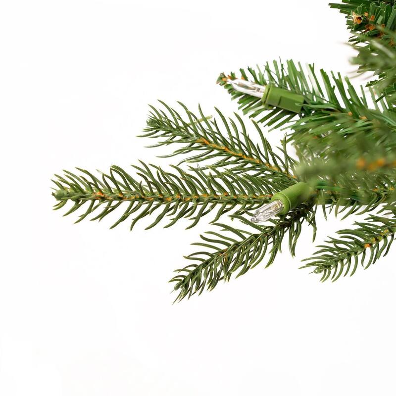 Traditional Artificial Christmas Tree with Lights, Prelit Christmas Tree, Pine Fir Christmas Tree with LED Lights