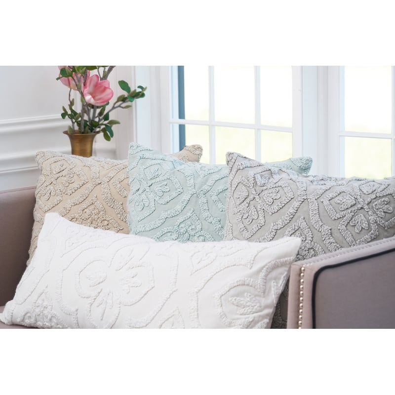 Ninny Floral Tufted Throw Pillow Collection