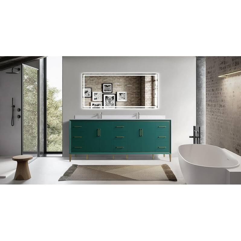 VSD Freestanding Shaker Bathroom Vanity with Cultured Marble Sink