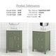 preview thumbnail 20 of 37, 24-Inch Bathroom Vanity with Ceramic Sink - 24" x 18" x 34"