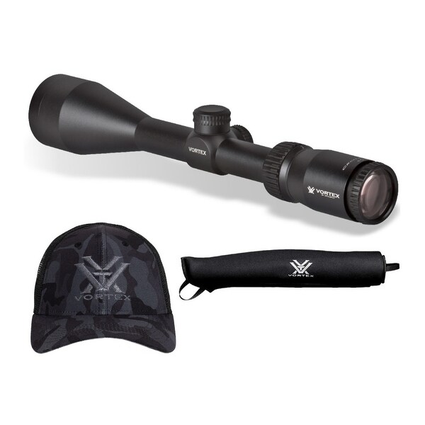 Vortex Optics Crossfire II 3-9x50 Riflescope V-Brite w\Rings and Camo Hat Bundle 