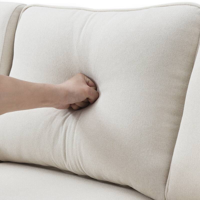 Cotton Linen Sofa with USB: Modern Comfort with Storage