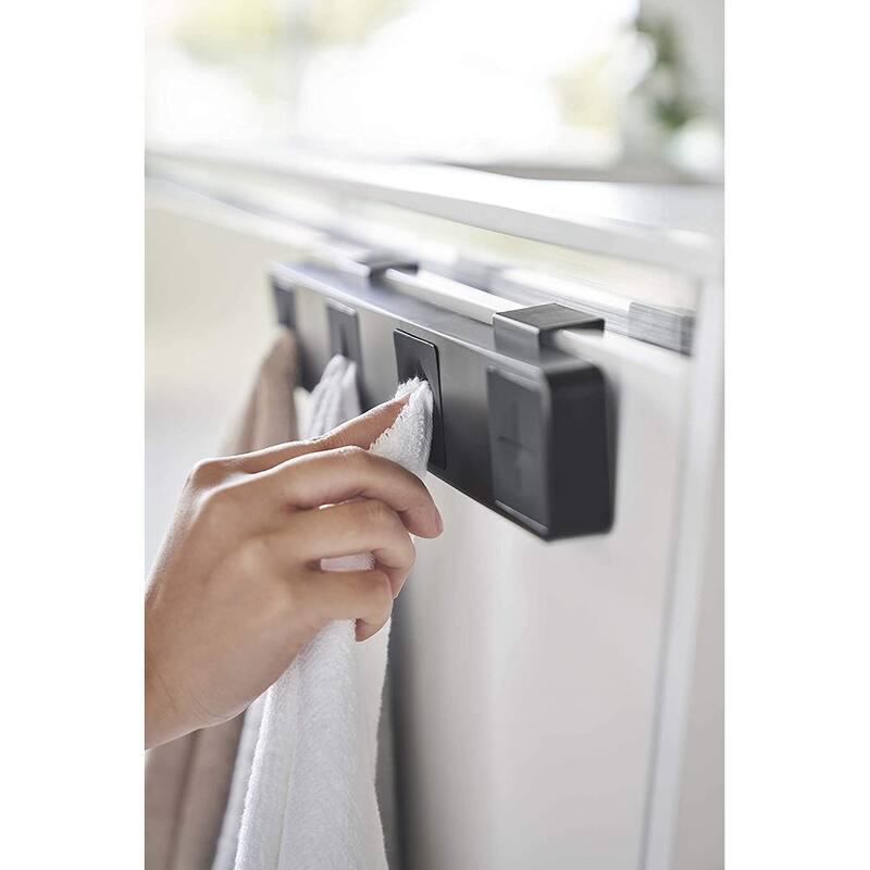 Yamazaki Home Push Dish Towel Holder, ABS Plastic