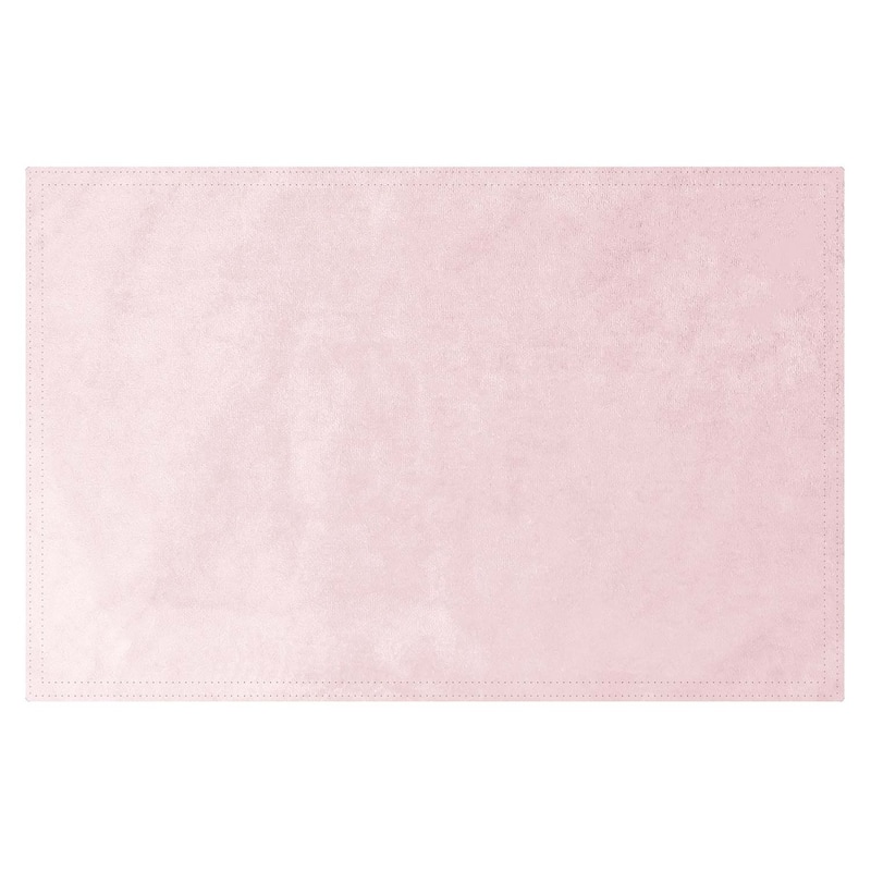 Sparkles Home Plain Placemat - Blush Velvet