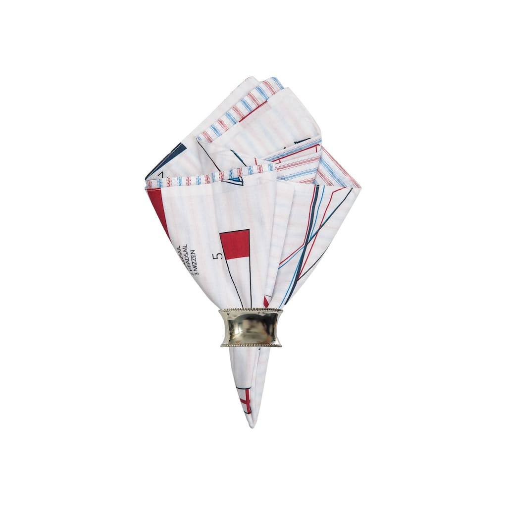 Windward Port Cotton Reversible Napkin Set of 6 - Set of 6