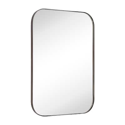 TEHOME Mid-Century Modern Chic Metal Rounded Wall Mirrors