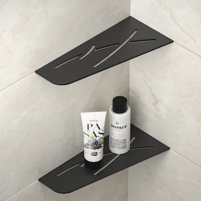12 Inch Finish 304 Stainless Steel Quadrilateral Corner Shelves 2 Packs