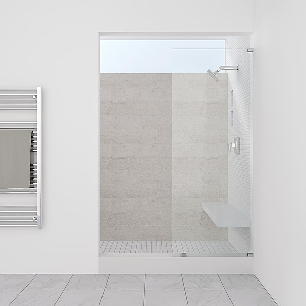 Shop Symphony Shower Doors 24 50 X 76 Single Panel Frameless Shower Screen On Sale Overstock 31248256
