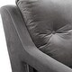 preview thumbnail 3 of 6, Uttermost 23583 O'Brien 29" Wide Wood Framed Velvet Wingback Chair