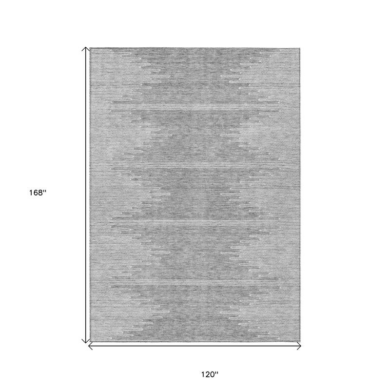 HomeRoots Abstract Transitional Rectangle Outdoor Rug