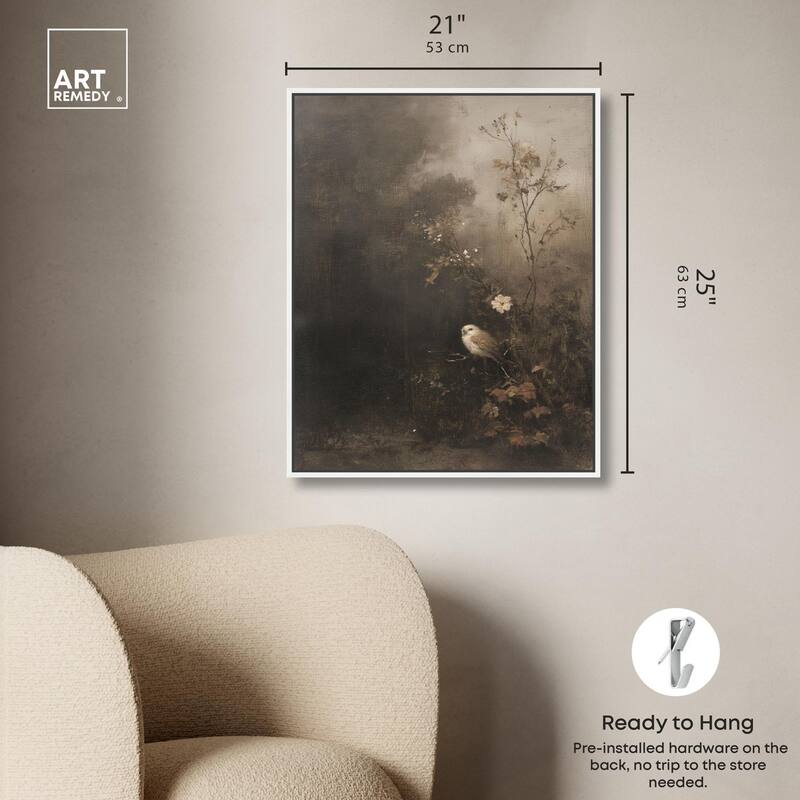Owl in the Shadows II Canvas by Art Remedy